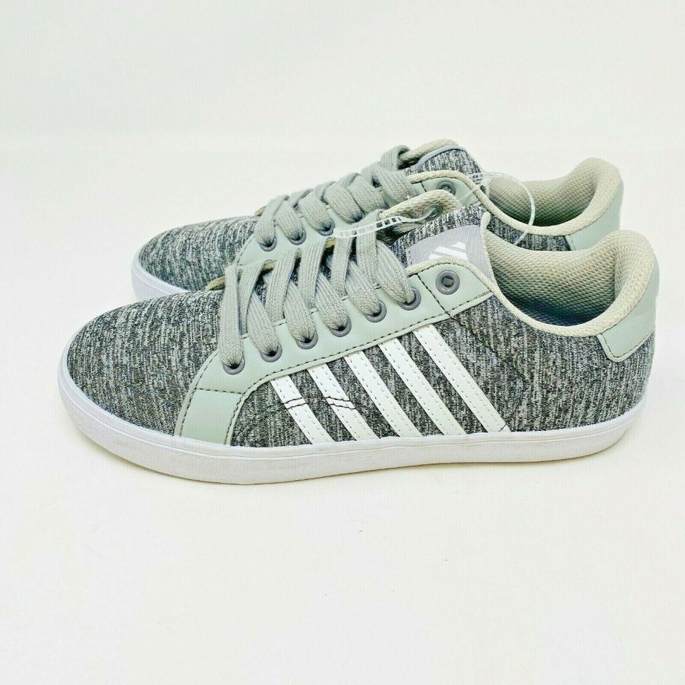 K-Swiss Kids Size 5 Gray Fabric Lace-up Sneakers Heather Gray